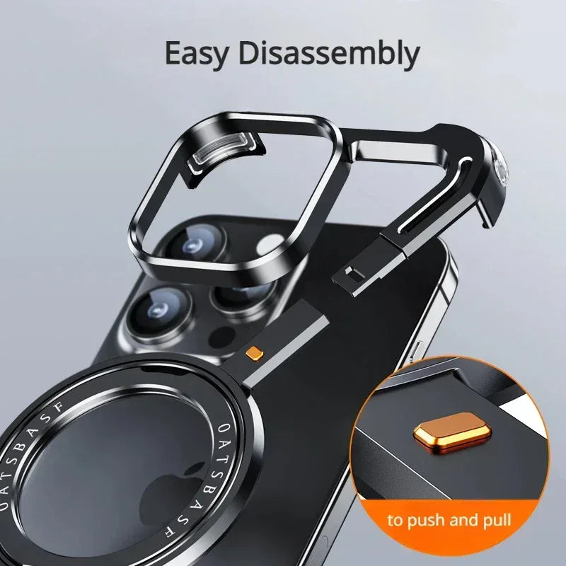Z Shape Metal Phone Case iPhone 15 Pro Max - Three