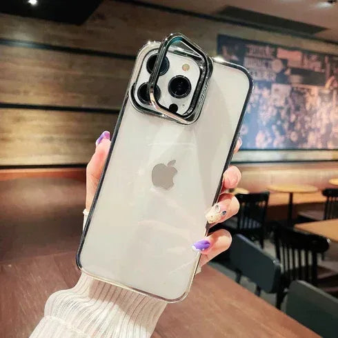 Invisible Folding Holder Camera Stand Case iPhone 12 Pro Max - Three