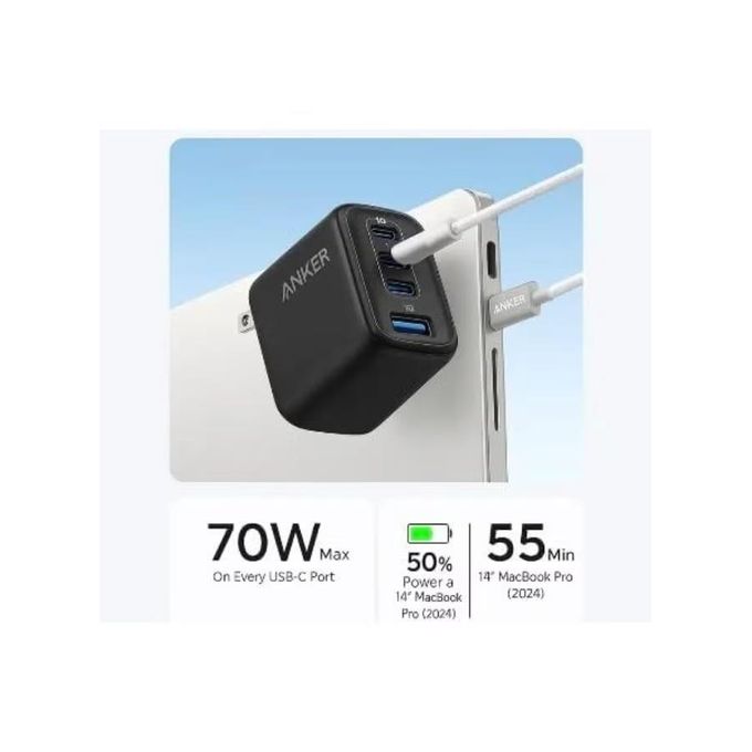 Anker Zolo Charger GaN Fast Charging Station 70W