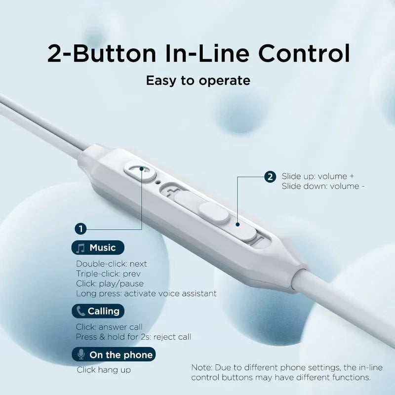 Joyroom TYPE-c Series In-Ear Metal Wired Earbuds JR-EC06 - Three