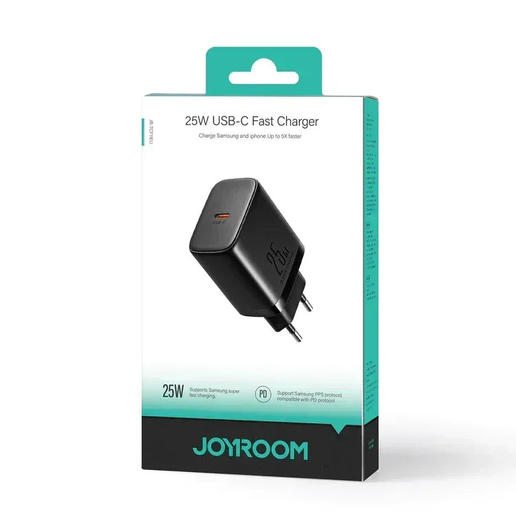joyroom 25W Charger with Type c to Type c Cable JR-TCF11EU - Three