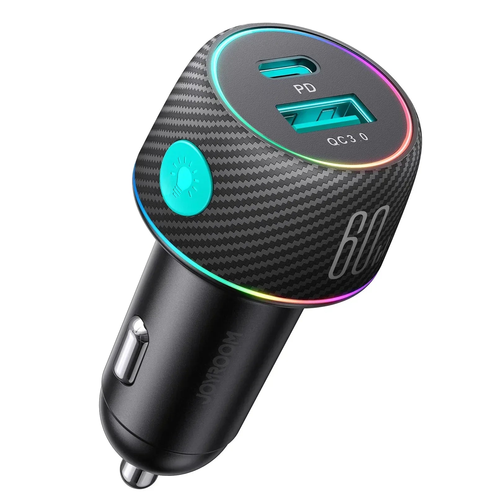 Joyroom 60W 1A+1C Multi-Color Car Charger JR-CCN01 - Three