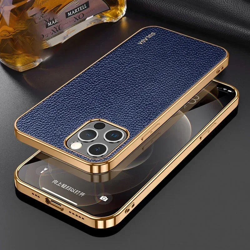 Sulada Enjoyment Leather Case iPhone 13 Pro Max - Three
