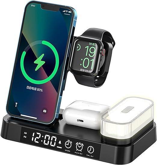 4 in 1 Foldable Wireless Charger Station A37 - Three