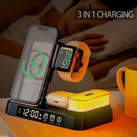 4 in 1 Foldable Wireless Charger Station A37 - Three