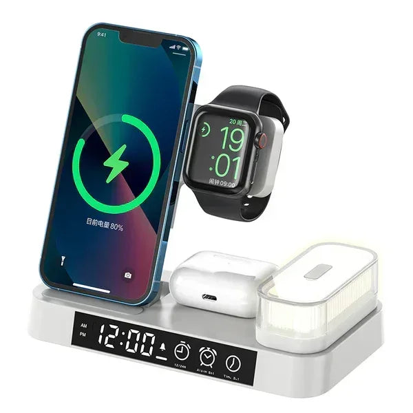 4 in 1 Foldable Wireless Charger Station A37 - Three