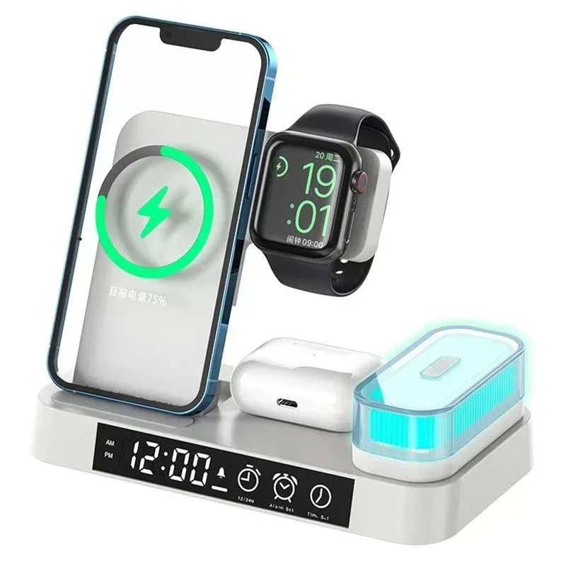4 in 1 Foldable Wireless Charger Station A37 - Three