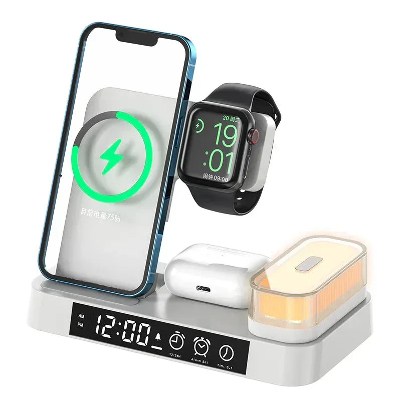 4 in 1 Foldable Wireless Charger Station A37 - Three