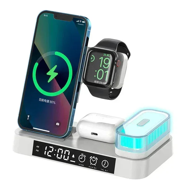 4 in 1 Foldable Wireless Charger Station A37 - Three
