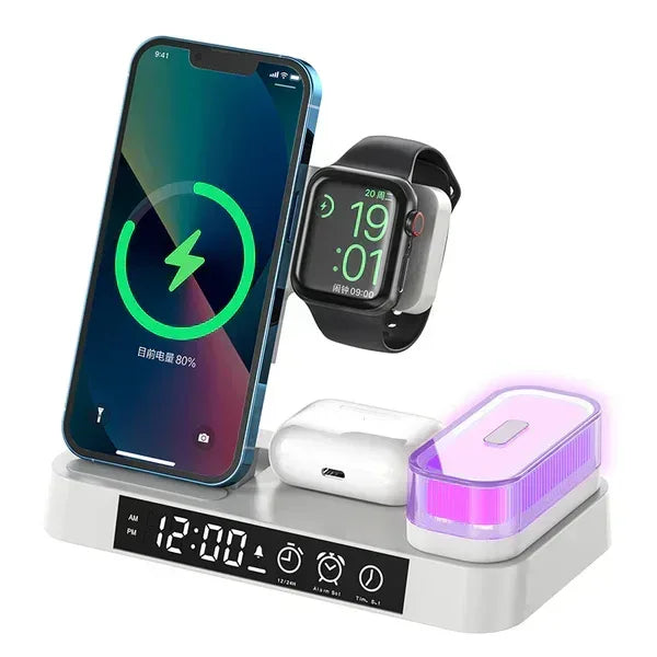 4 in 1 Foldable Wireless Charger Station A37 - Three