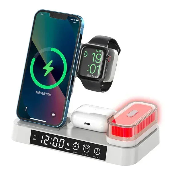 4 in 1 Foldable Wireless Charger Station A37 - Three