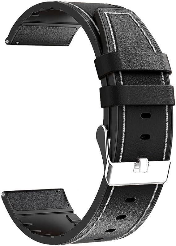 Stitch Leather Band For Smart Watch - Three