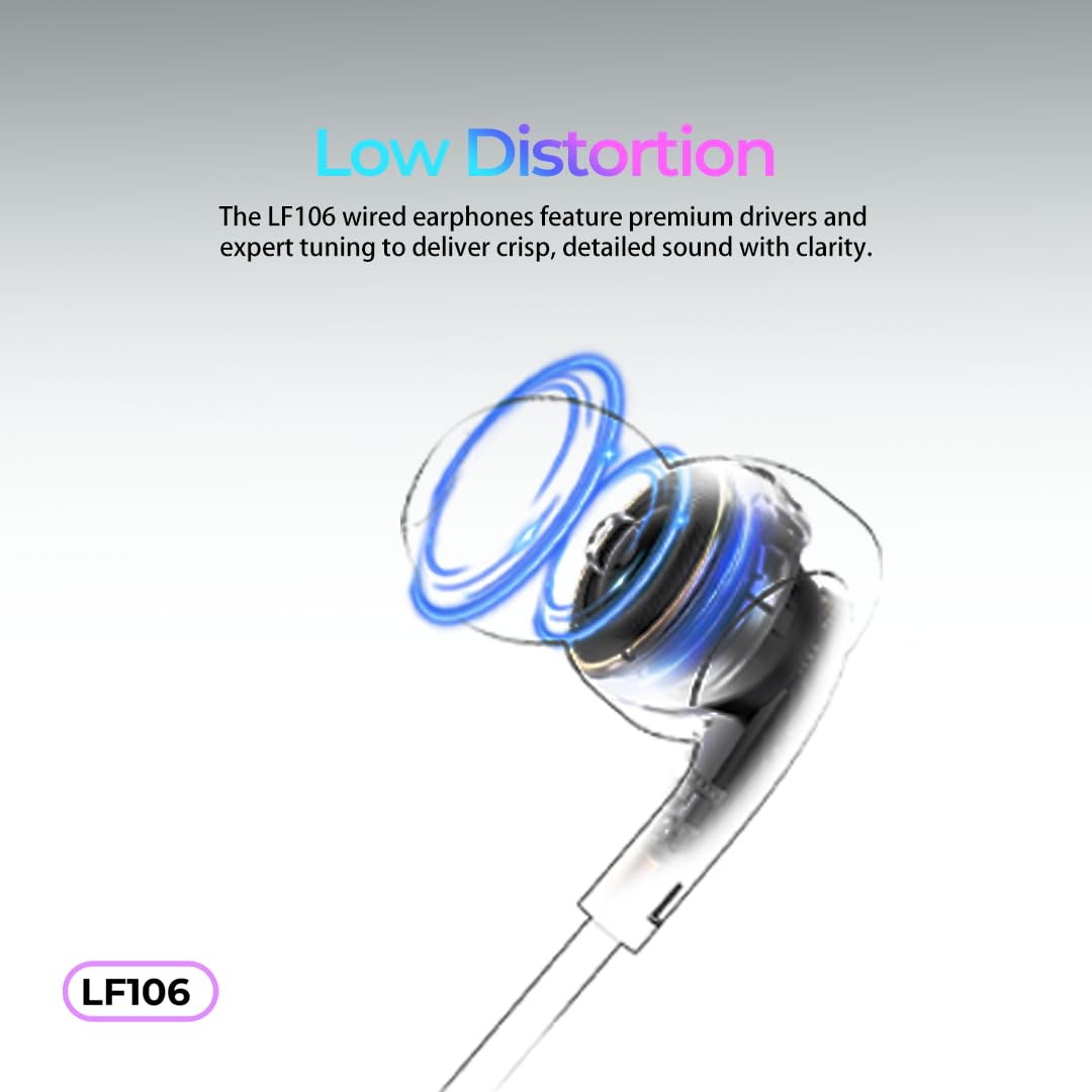 Lenyes Type-C 14mm HiFi Mic Wired Earphones LF106