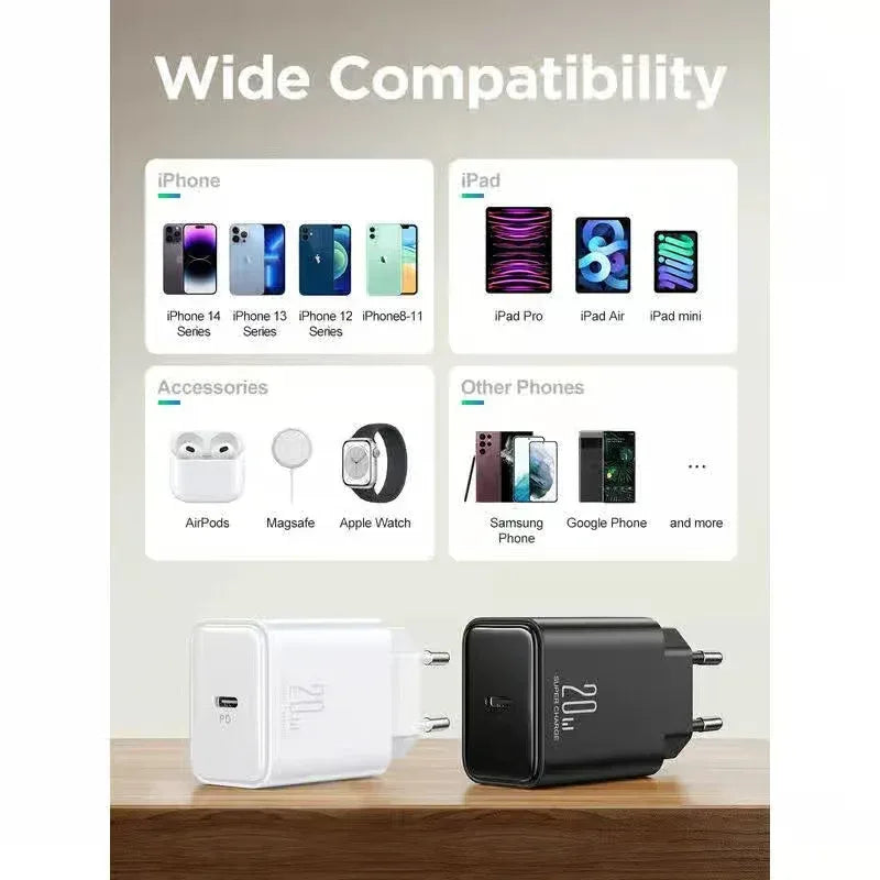 Joyroom Flash Series PD 20W Single-Port Charger JR-TCF06 - Three