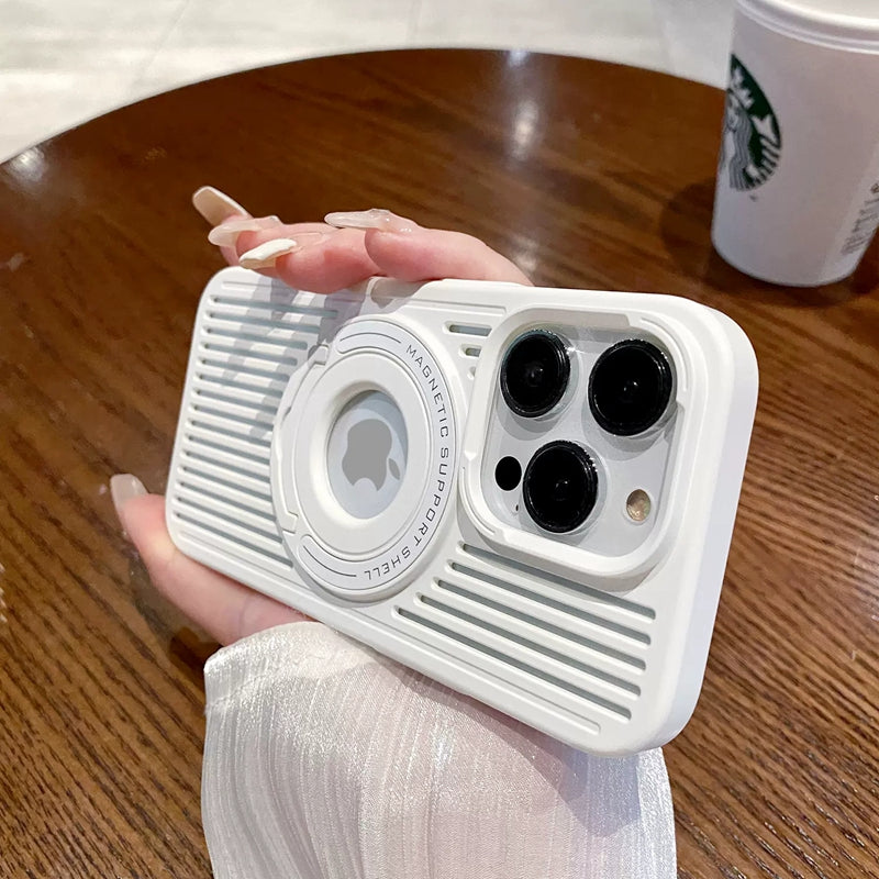 Breathable Magnetic Stand Case iPhone 13 Pro Max