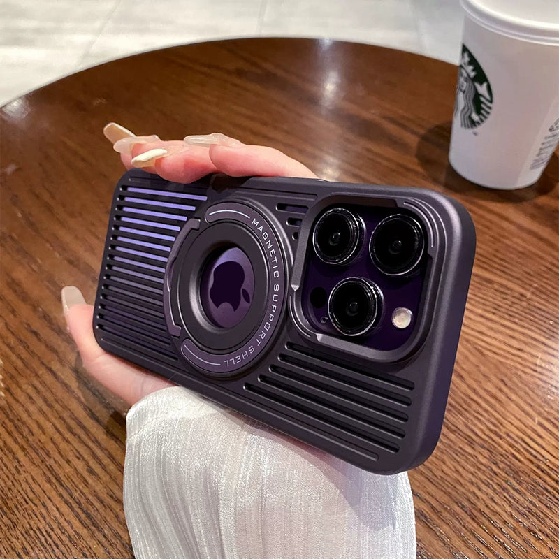 Breathable Magnetic Stand Case iPhone 13 Pro Max