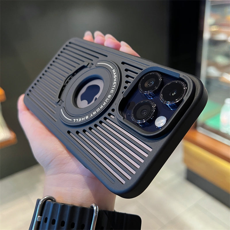 Breathable Magnetic Stand Case iPhone 13 Pro Max