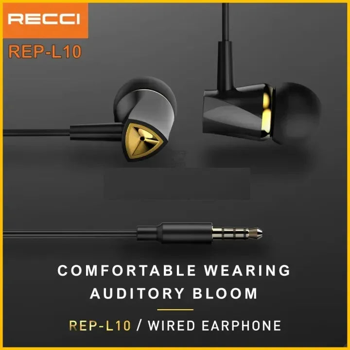 Recci In-Ear Wired EarPhone REP-L10 - Three