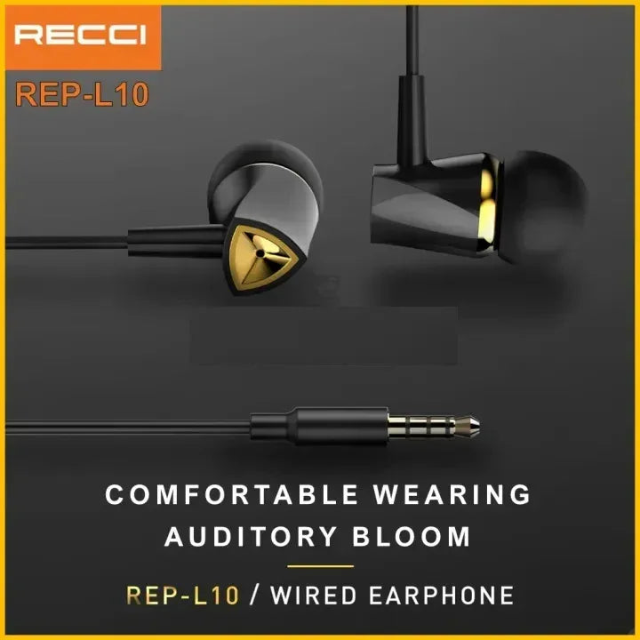 Recci In-Ear Wired EarPhone REP-L10 - Three