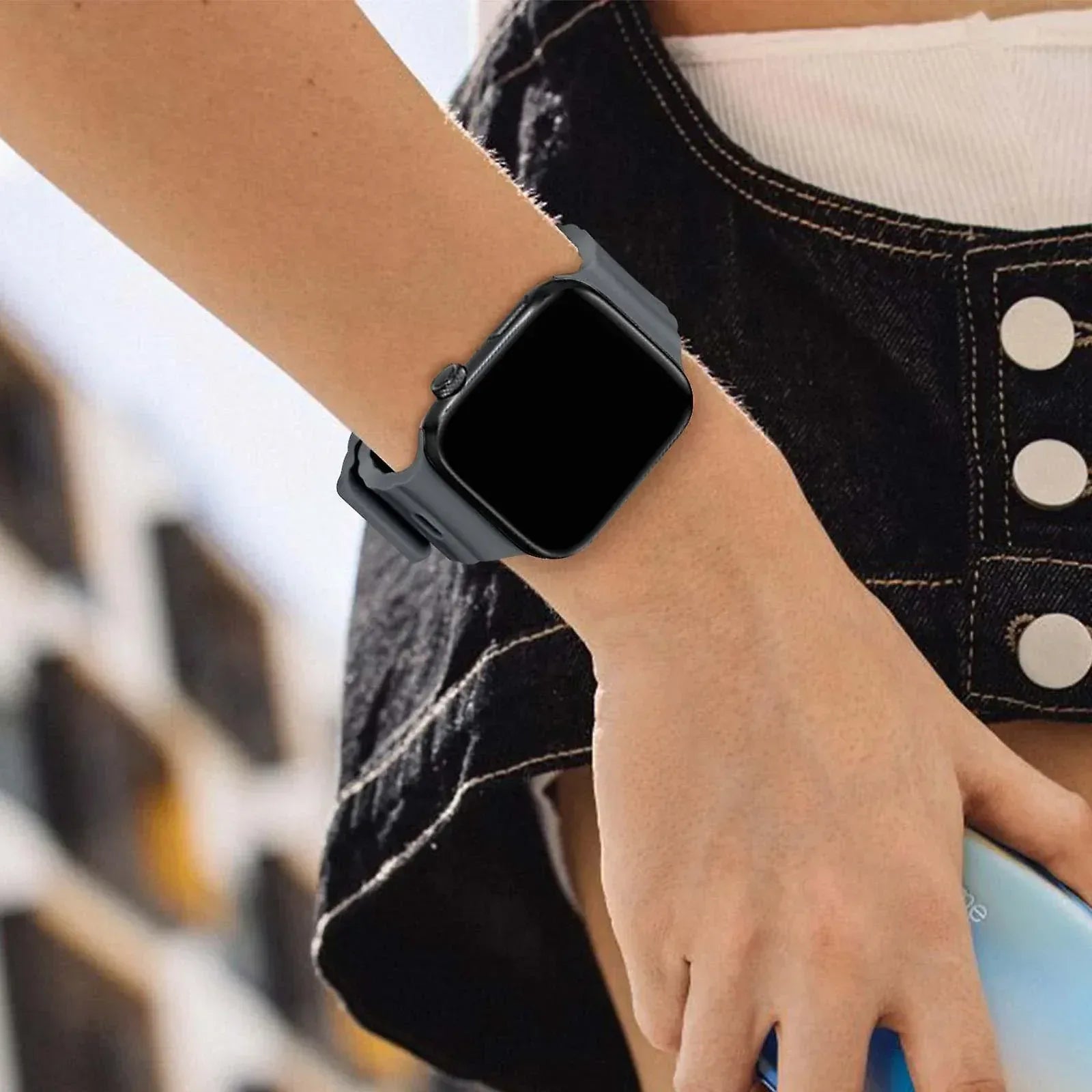 Buckle Soft Silicone Band For Apple Watch - Three