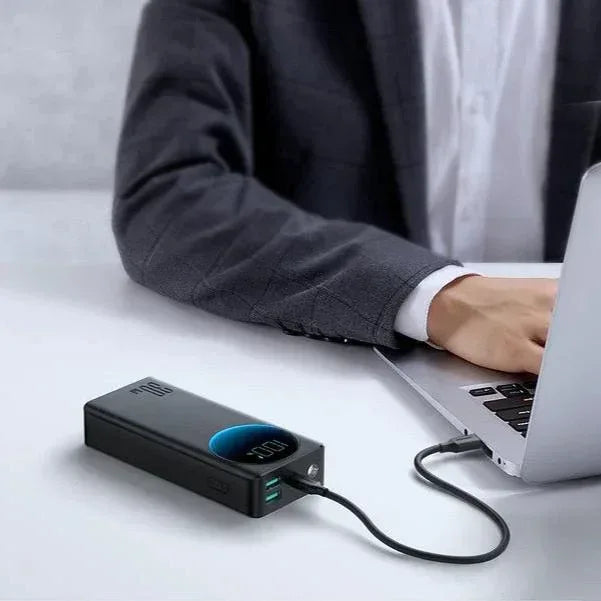 Joyroom 30W LCD Screen Power Bank 10000mAh with Light JR-PBF01 - Three