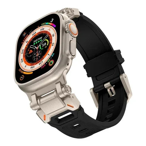 Mechanical Style Sport Silicone Band For Apple Watch - Three