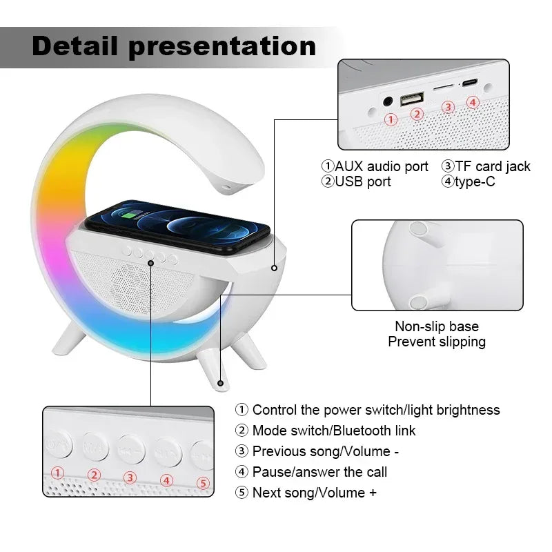GoLiveMic RGB Lights Bluetooth Speaker YN-2209 - Three