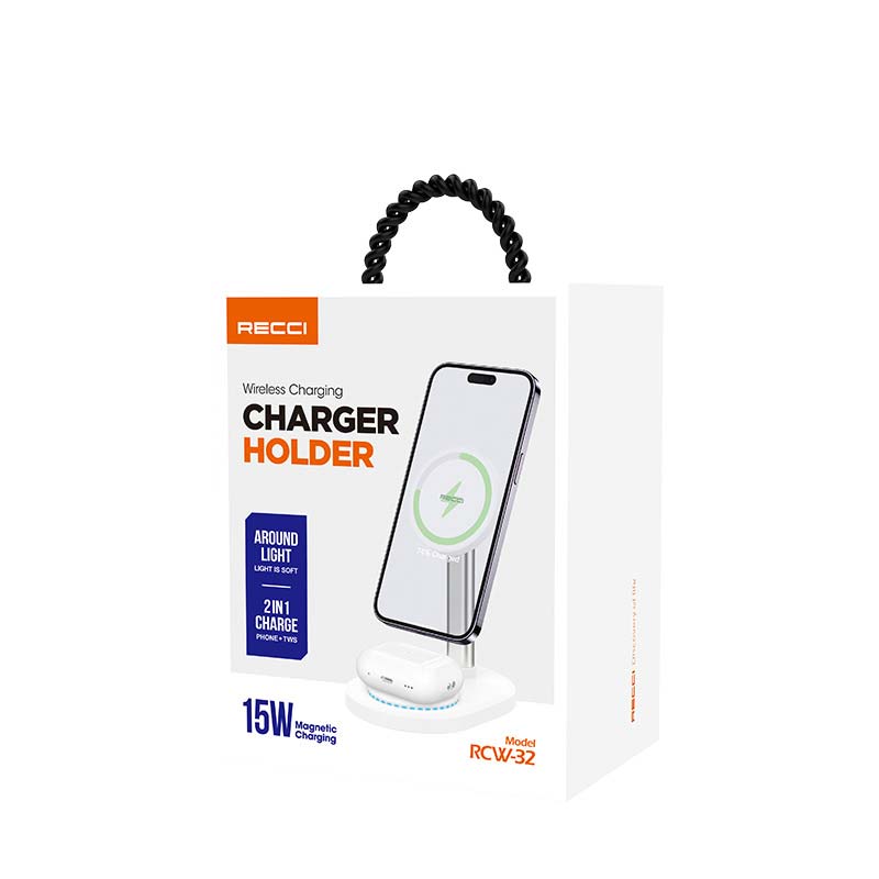 Recci 2 in 1 Wireless Charging Holder RCW-32