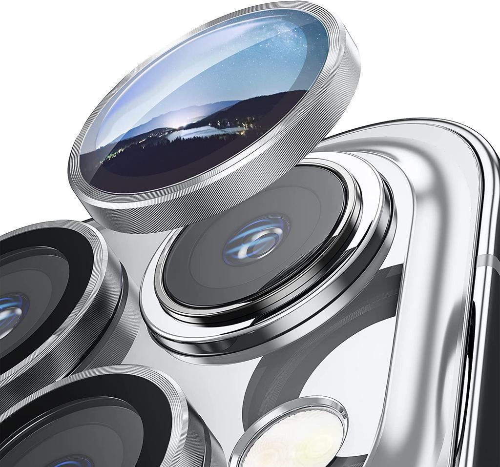 Green Ring Camera Lens Protector iPhone 14 Pro Max - Three