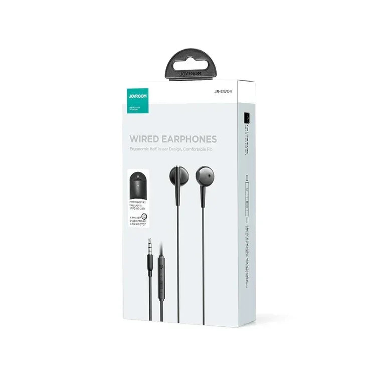Joyroom Wired Series Half In-Ear Wired Earphones JR-EW04 - Three