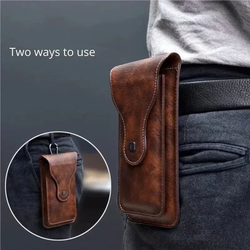 Puloka PU Leather Waist Bag For Z Fold - Three