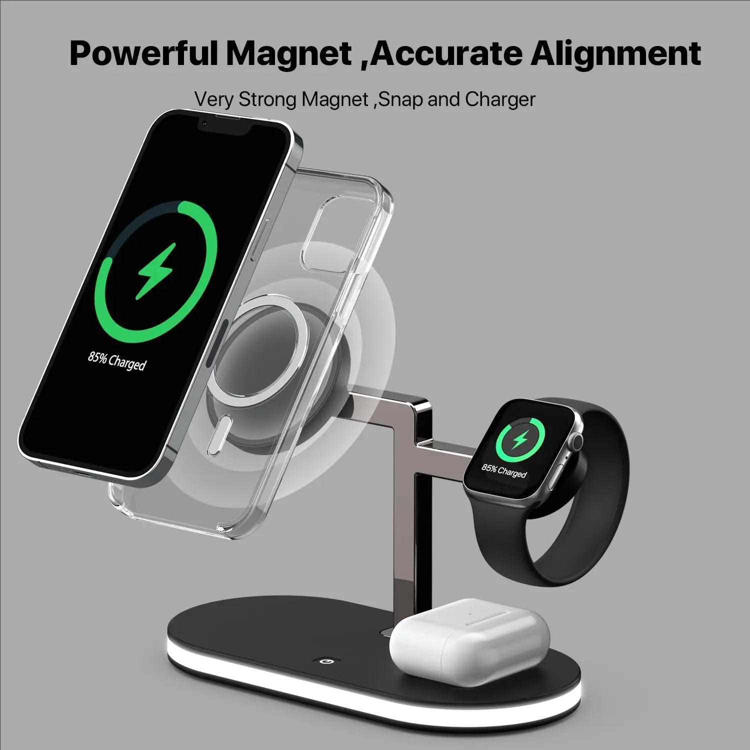 5 in 1 Wireless Charging Station RGB LED