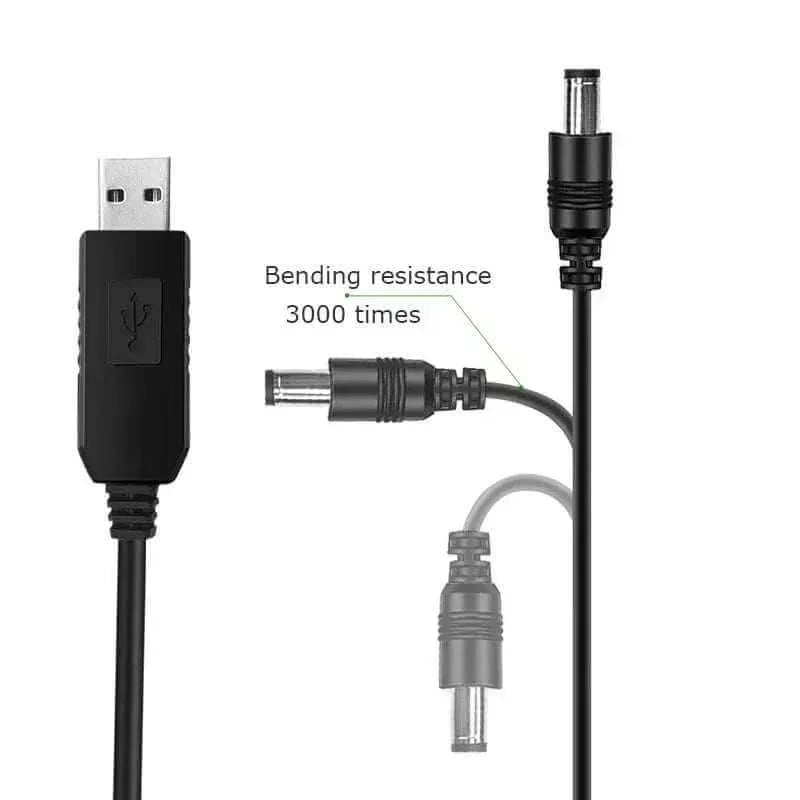 USB DC 5V to 12V Router Cable - Three