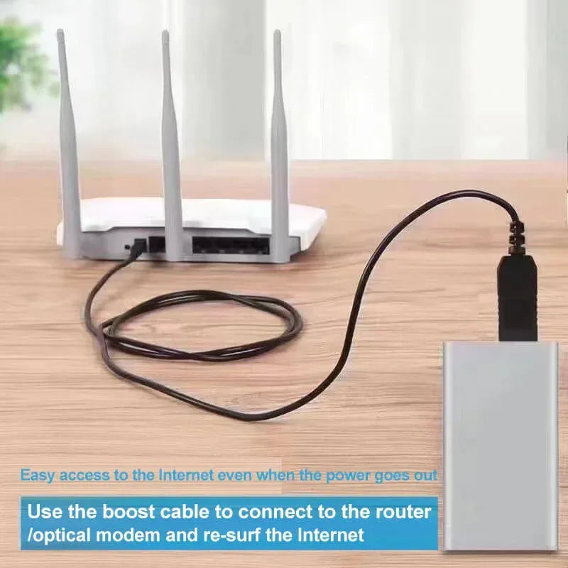 USB DC 5V to 12V Router Cable - Three