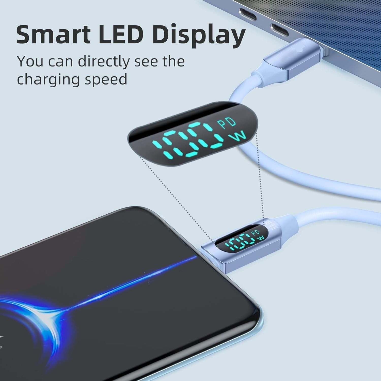 Maxco Silicone Cable Digital Display 100W Type c MS05CC