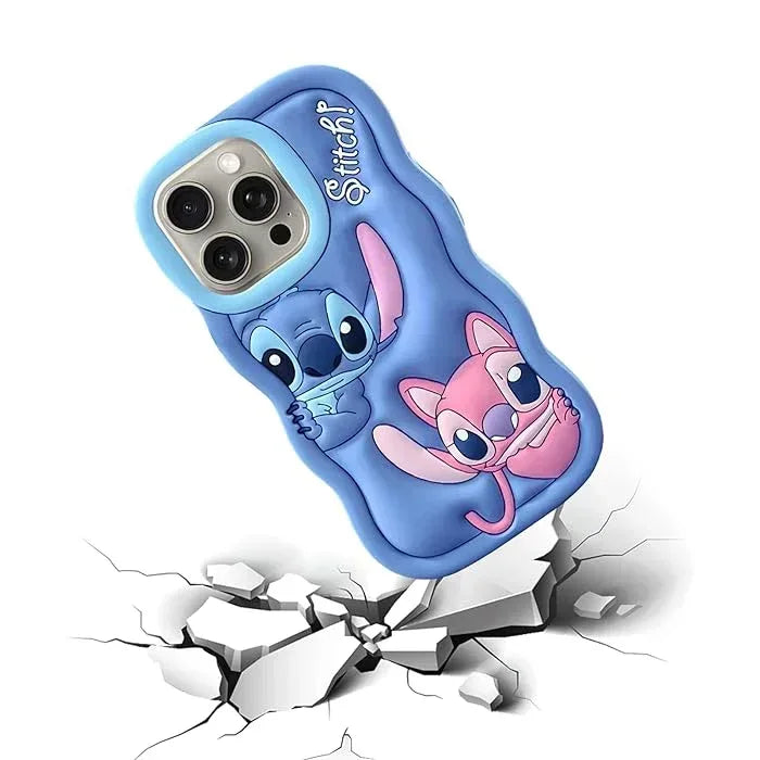 Stitch Silicone Case iPhone 14 Pro Max - Three