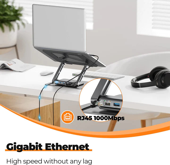 Lanex 6 IN 1 Dock Station for laptop and MacBook LH11