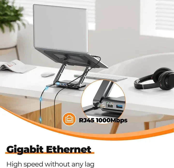 Lanex 6 IN 1 Dock Station for laptop and MacBook LH11 - Three