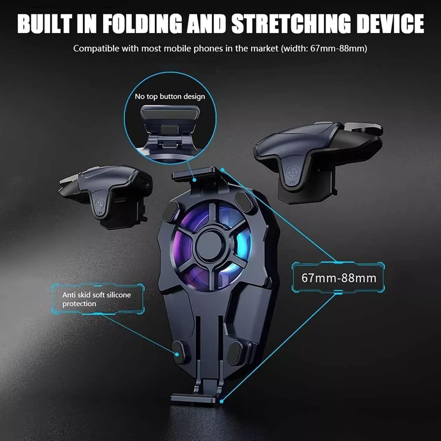 MEMO Mobile Fan Cooler &PUBG Gaming Joystick Trigger Gamepad AK03