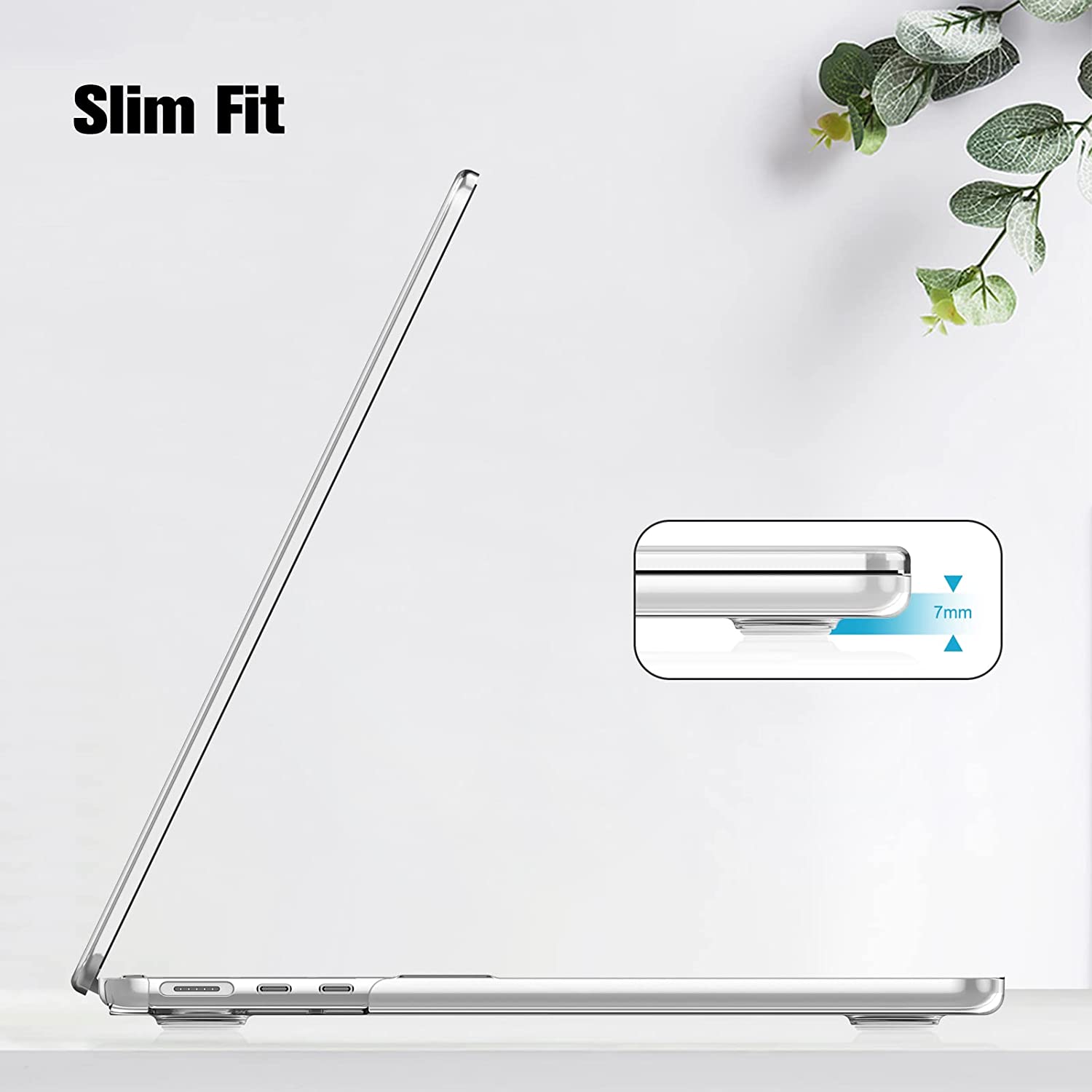 Hard Shell Transparent Case Macbook Air 13.6