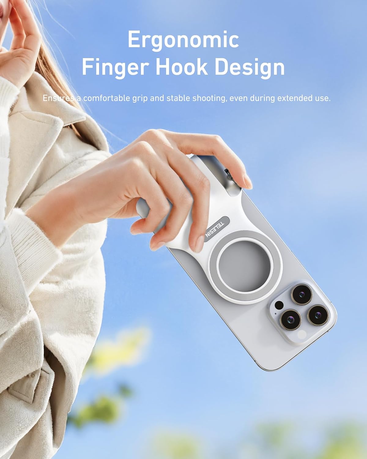 TELESIN Upgraded Magnetic Phone Camera