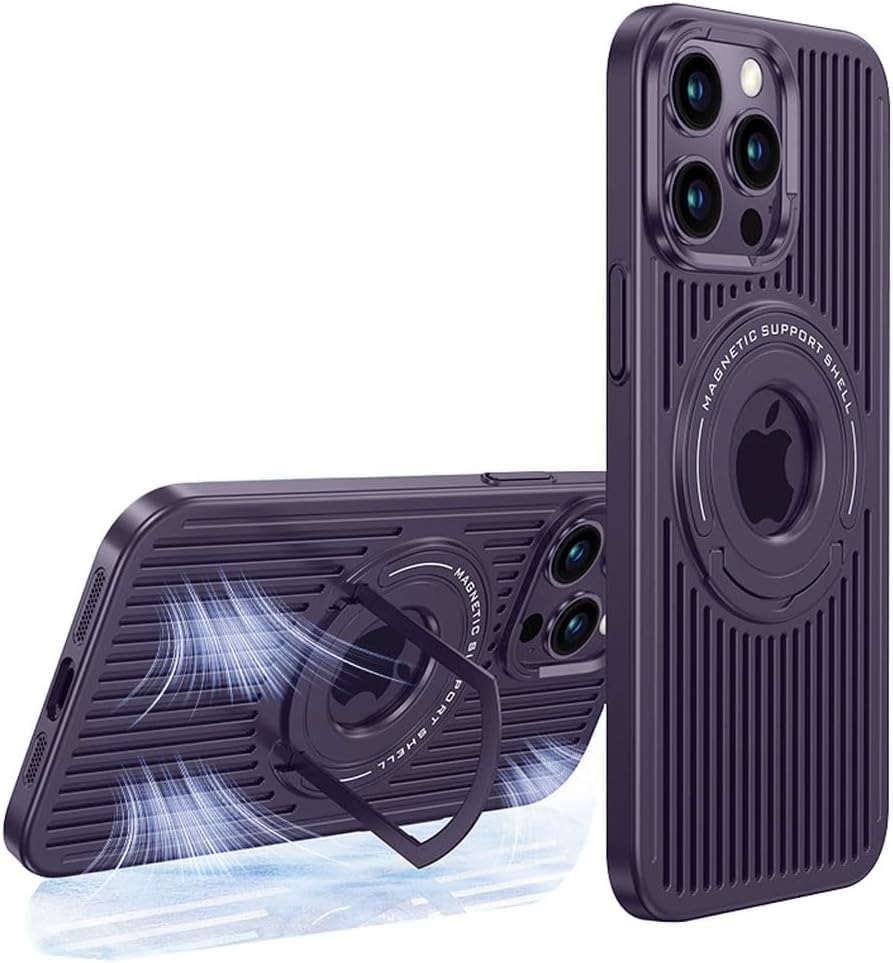 Breathable Magnetic Stand Case iPhone 12 Pro Max