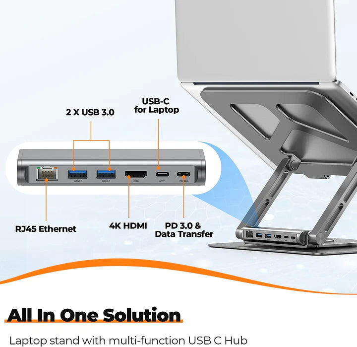 Lanex 6 IN 1 Dock Station for laptop and MacBook LH11