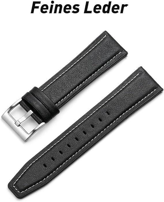 Stitch Leather Band For Smart Watch - Three