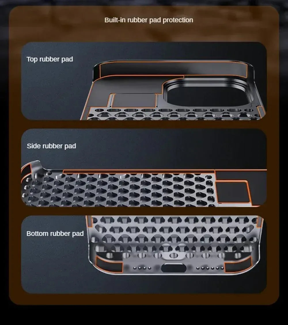 Aluminum Alloy Case iPhone 15 Pro Max - Three