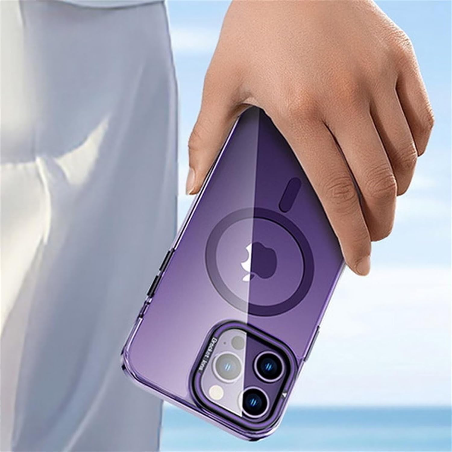 Bracket Lens Transparent Magsafe Case iPhone 14 Pro Max