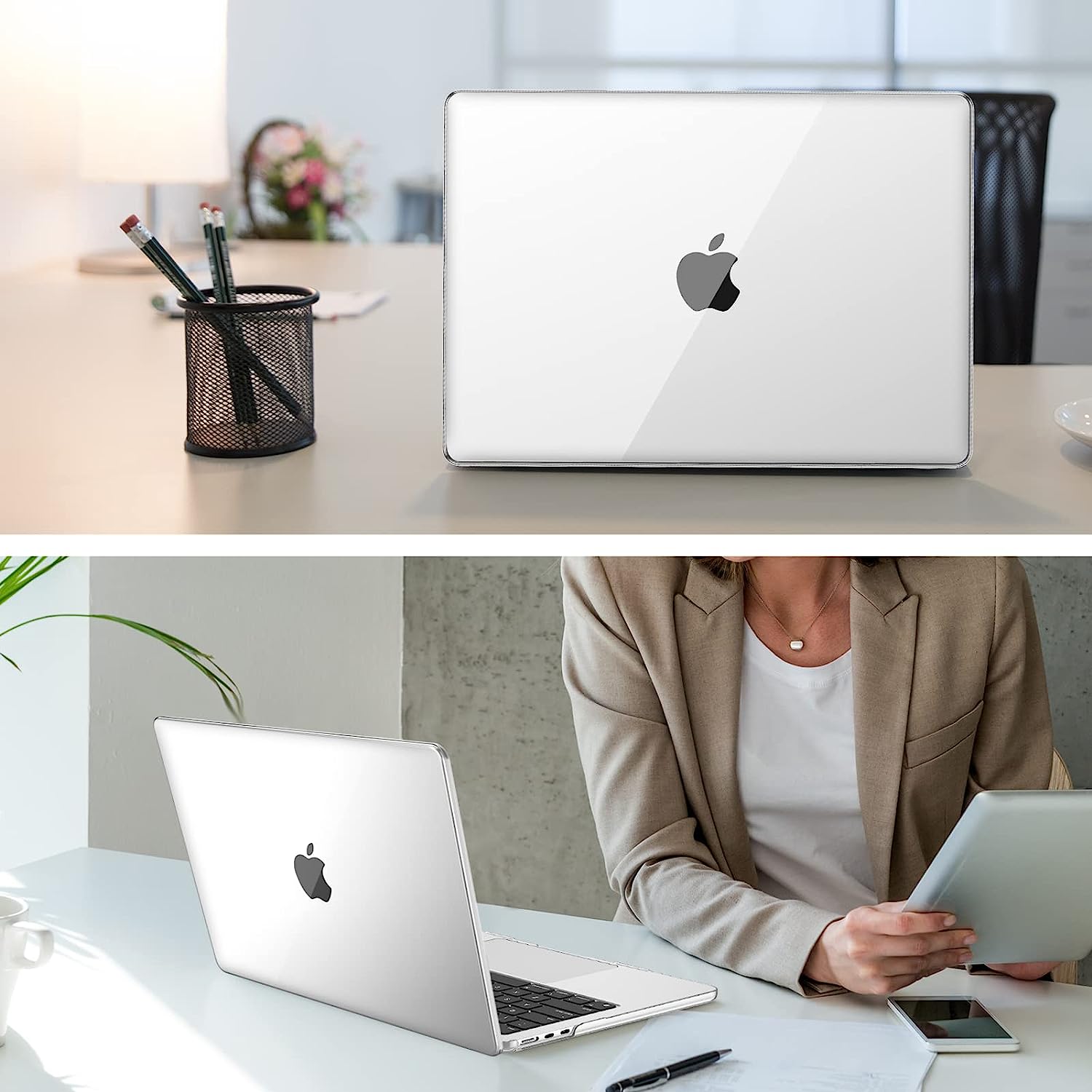 Hard Shell Transparent Case Macbook Air 13.6