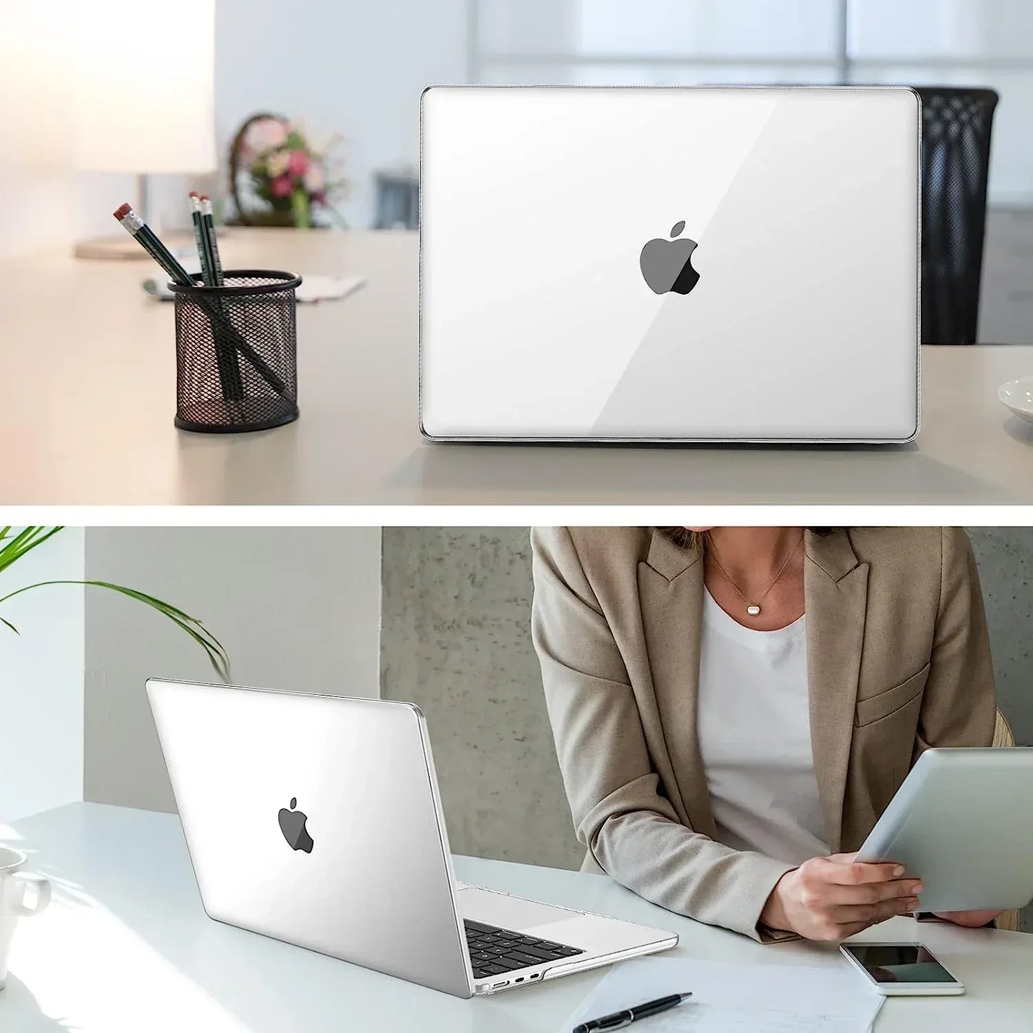 Hard Shell Transparent Case Macbook Air 13.6 - Three