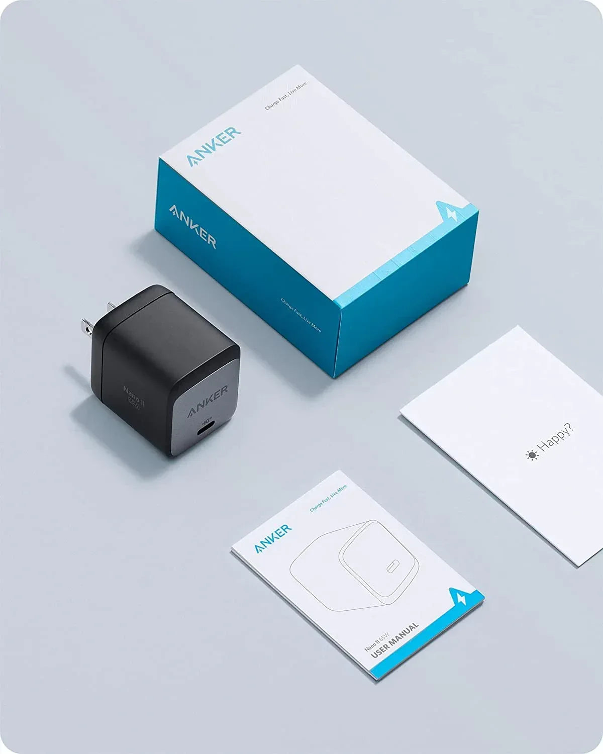Anker Wall Charger Nano II 65W - Three