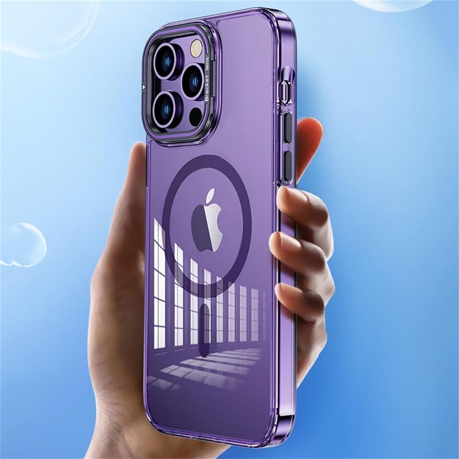 Bracket Lens Transparent Magsafe Case iPhone 14 Pro Max